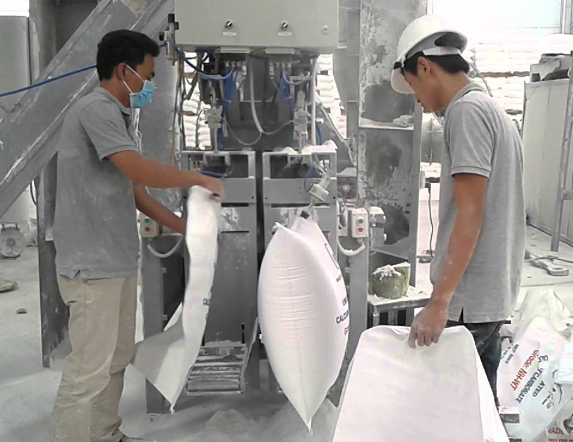 Cân đóng bao BỘT ĐÁ từ 25kg đến 1000kg